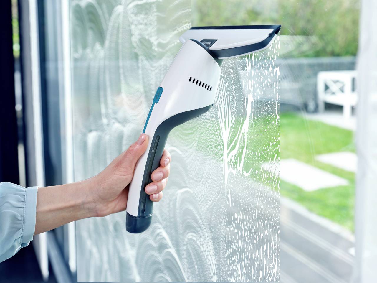 Leifheit Nemo+SprayClean Nettoyeur vitres blanc
