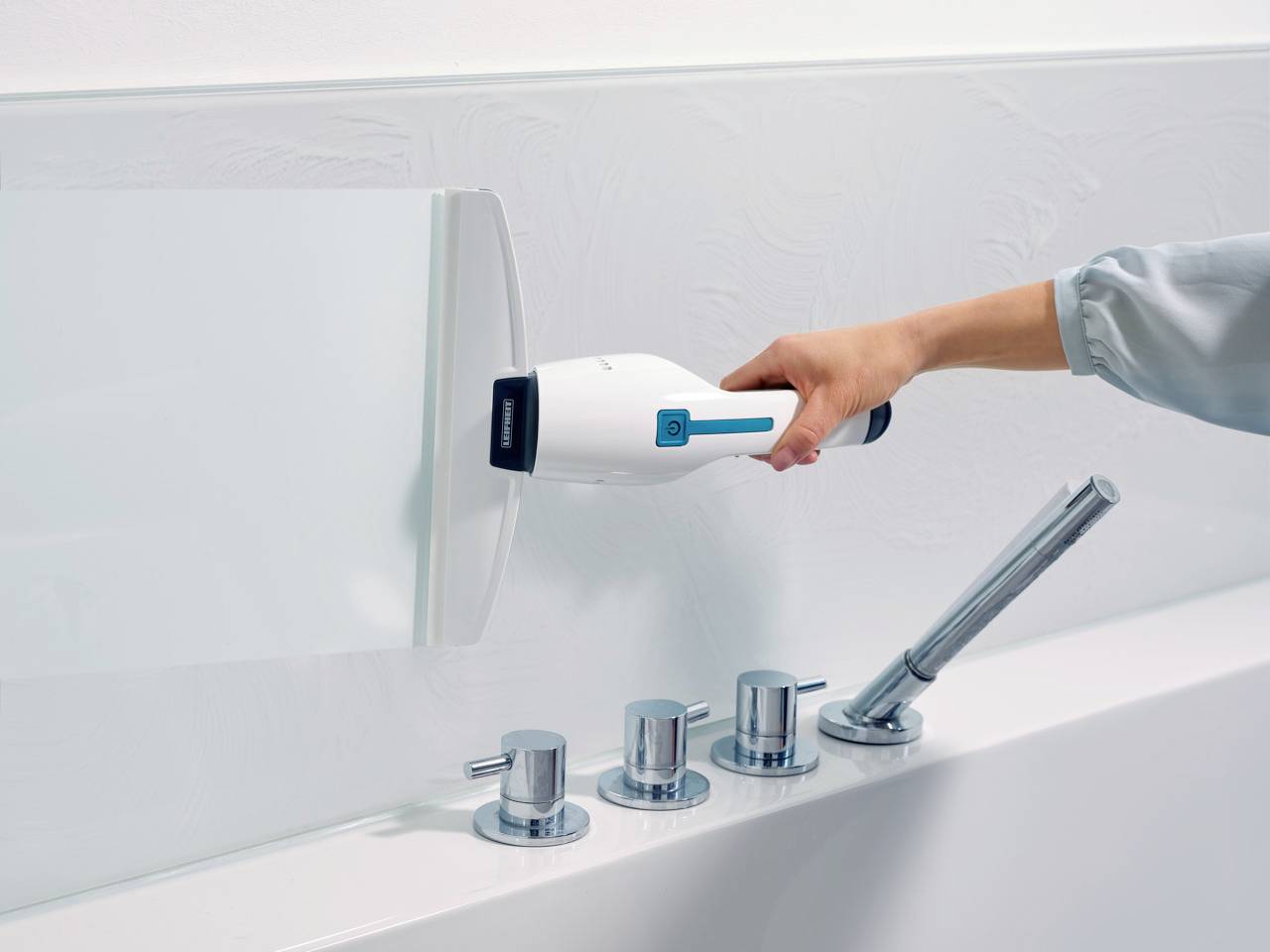 Leifheit Nemo+SprayClean Nettoyeur vitres blanc