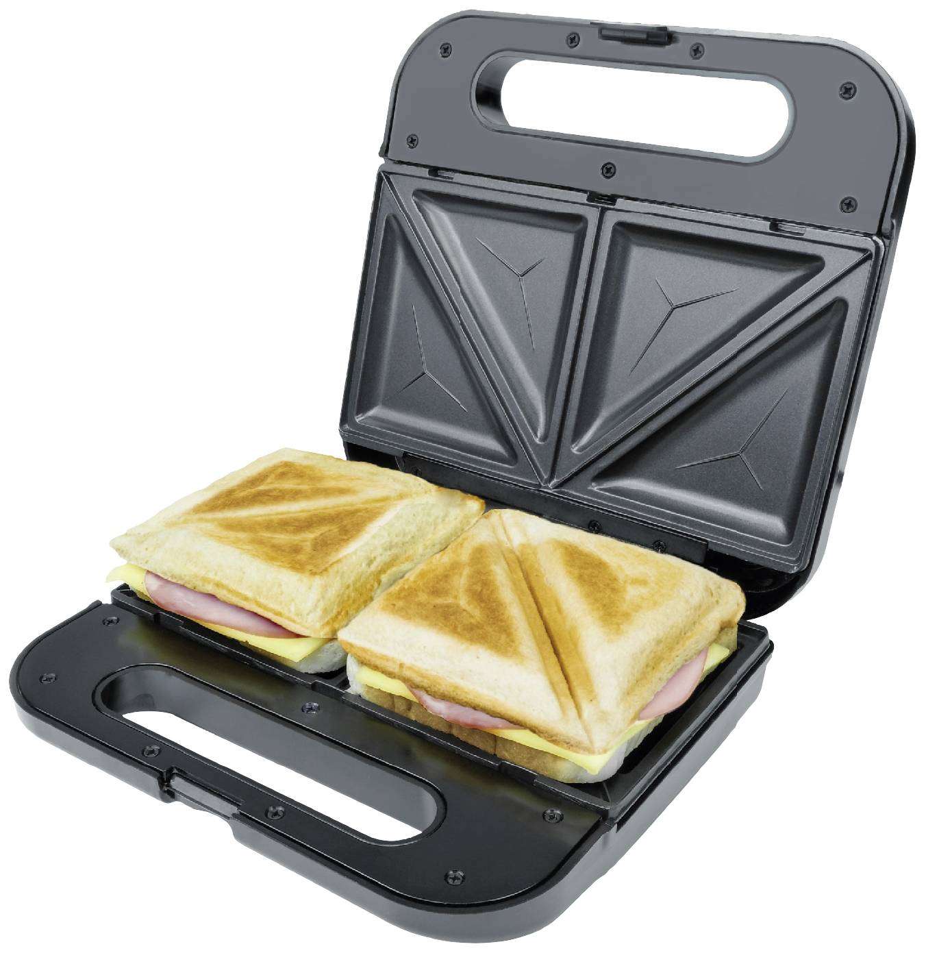 Korona XXL Machine à croque-monsieur revêtement anti-adhésif, protection contre la surchauffe, adaptation automatique de