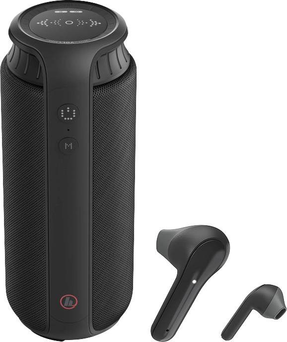 Hama Pipe 2.0 + Freedom Light Enceinte Bluetooth® + écouteurs intra-auriculaires fonction mains libres, protégée contre les