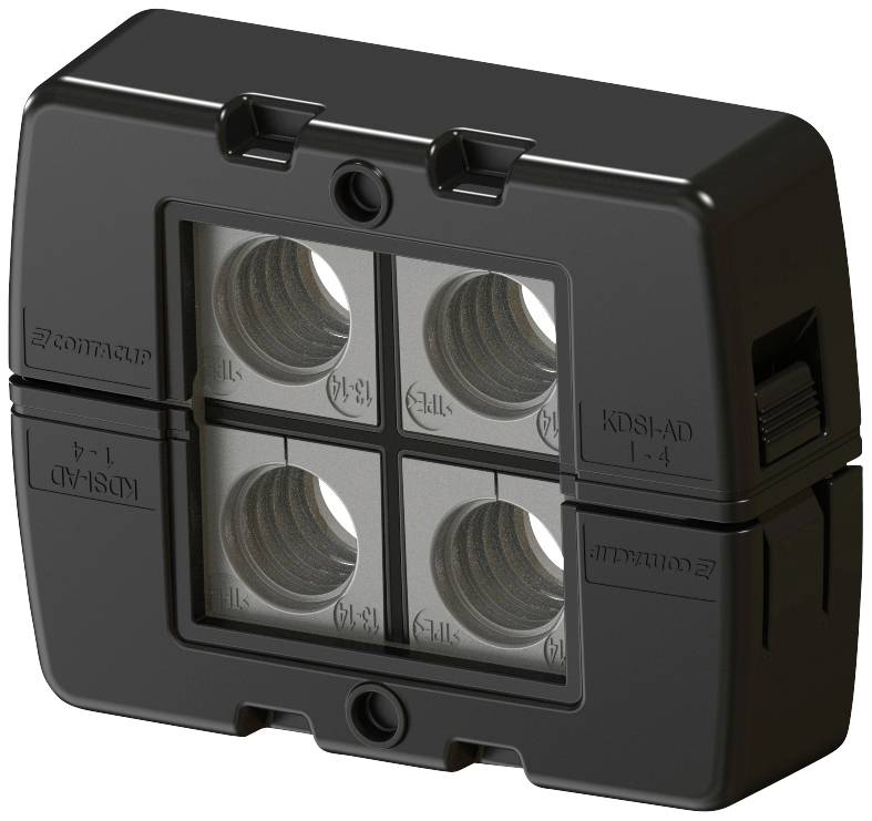 CONTA-CLIP KDSI-SET 1-4 BK Passe-câbles Polyamide 6.6 noir 1 pc(s)