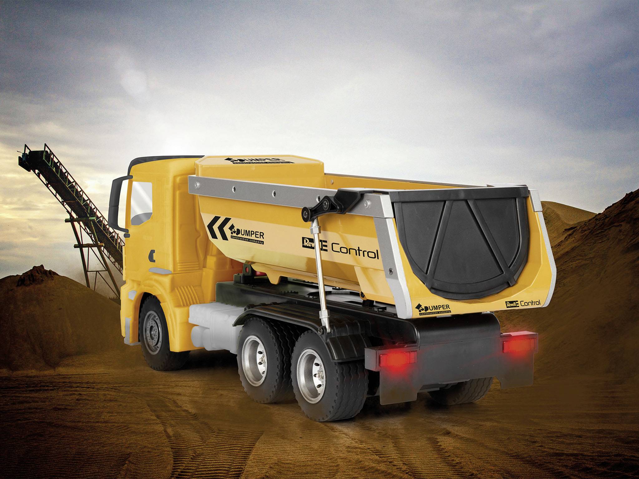 Revell Control 24454 RC Dumper Truck MAN TGS 33.510 6X4 BB CH 1:14 Modèle réduit RC débutant électrique Camion