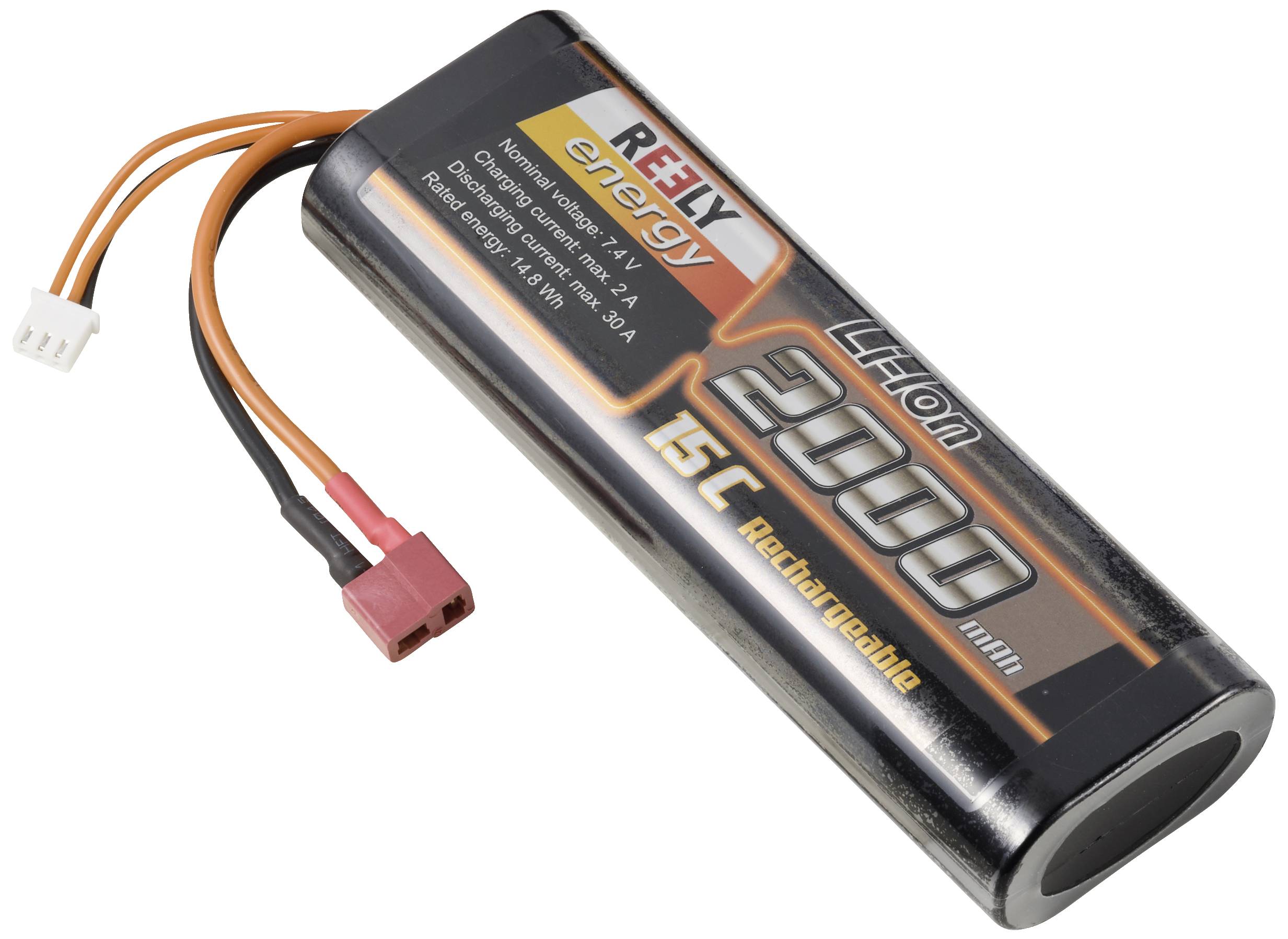 Une batterie rechargeable lithium-ion d'une capacité de 3000 mAh et 11,1V. Adaptée aux modèles radiocommandés, avec câbles de connexion.