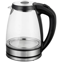 Silva Homeline KL-G 1701 Bouilloire sans fil, protection contre la surchauffe verre, acier inoxydable Contenance: 1.7 l Silva Homeline KL-G 1701 Bouilloire sans fil, protection contre la surchauffe verre, acier inoxydable Contenance: 1.7 l