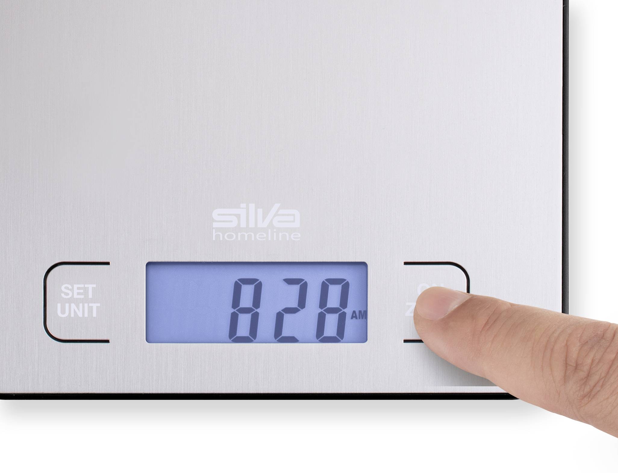 Silva Homeline KW 210 inox Balance de cuisine numérique numérique Plage de pesée (max.)=10 kg inox 205 x 140 x 18