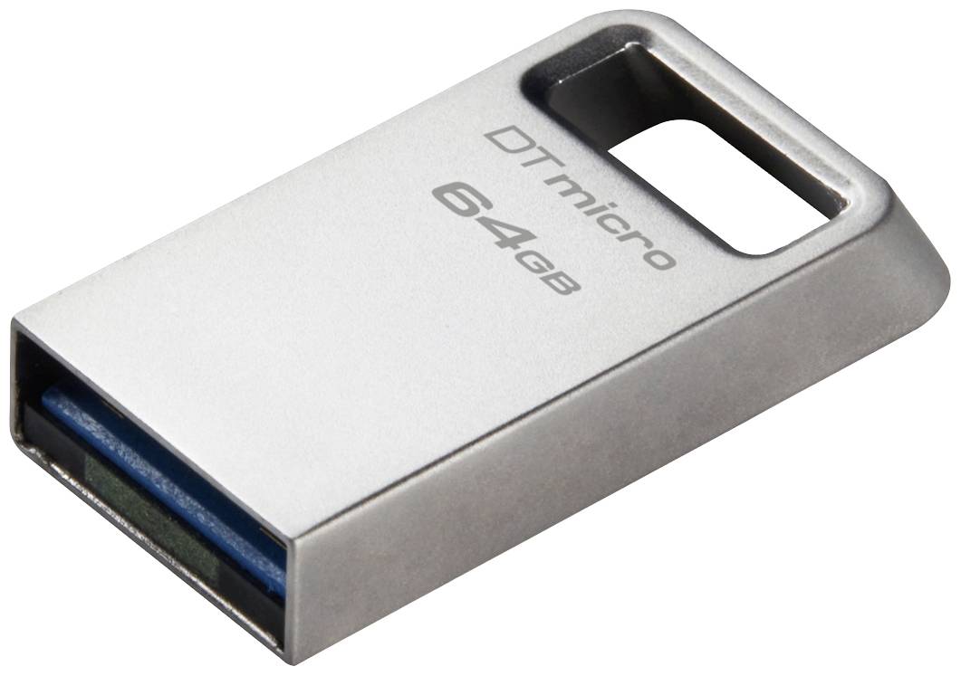 Kingston DataTraveler® Micro Clé USB au détail 64 GB argent DTMC3G2/64GB USB 3.1 (Gen 1)
