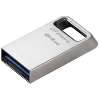 Kingston DataTraveler® Micro Clé USB au détail 64 GB argent DTMC3G2/64GB USB 3.1 (Gen 1) Kingston DataTraveler® Micro Clé USB au détail 64 GB argent DTMC3G2/64GB USB 3.1 (Gen 1)