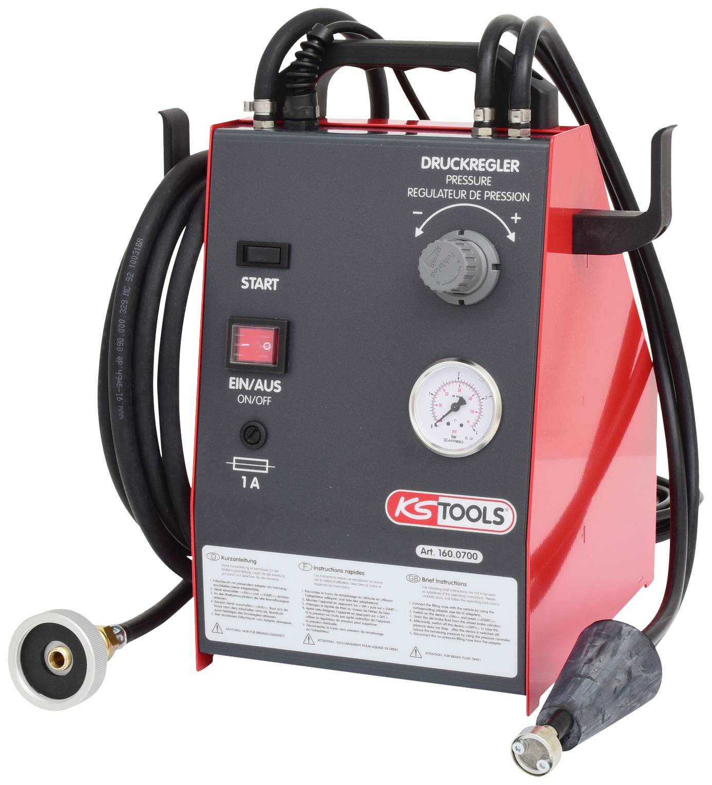 KS Tools 160.0700 Appareil d'entretien de frein KS5, 5 litres