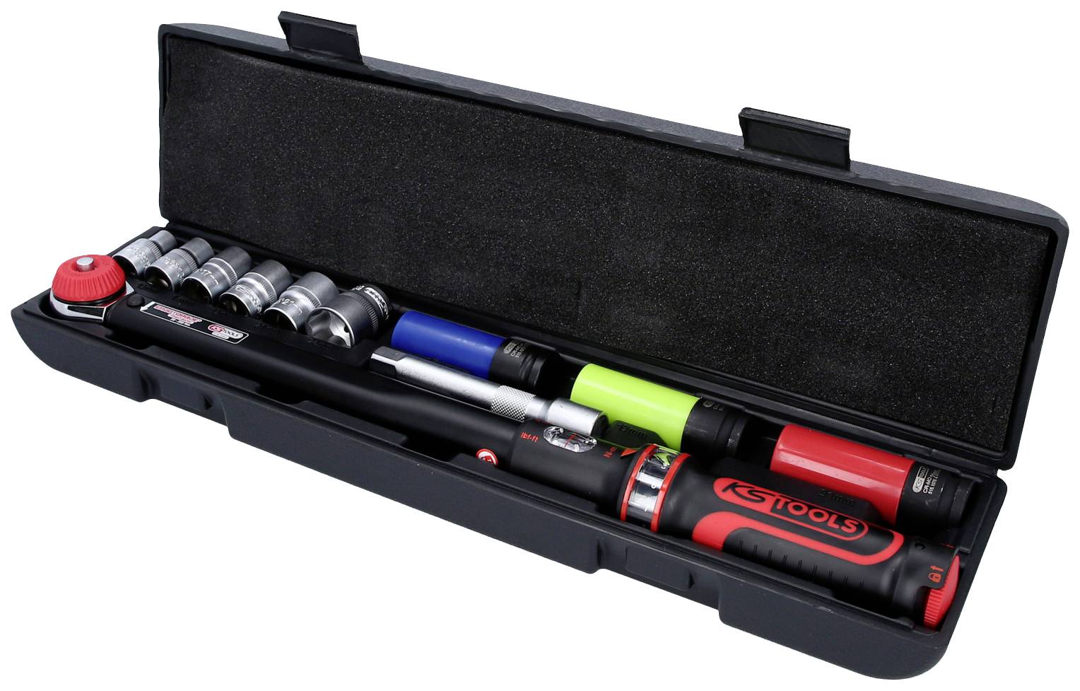 KS Tools ERGOTORQUE®precision 516.2400 Jeu de clés dynamométriques avec cliquet 1/2" (12.5 mm) 20 - 200 Nm