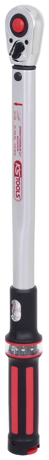KS Tools ERGOTORQUE®precision 516.6542 Clé dynamométrique avec cliquet 1/2" (12.5 mm) 40 - 200 Nm