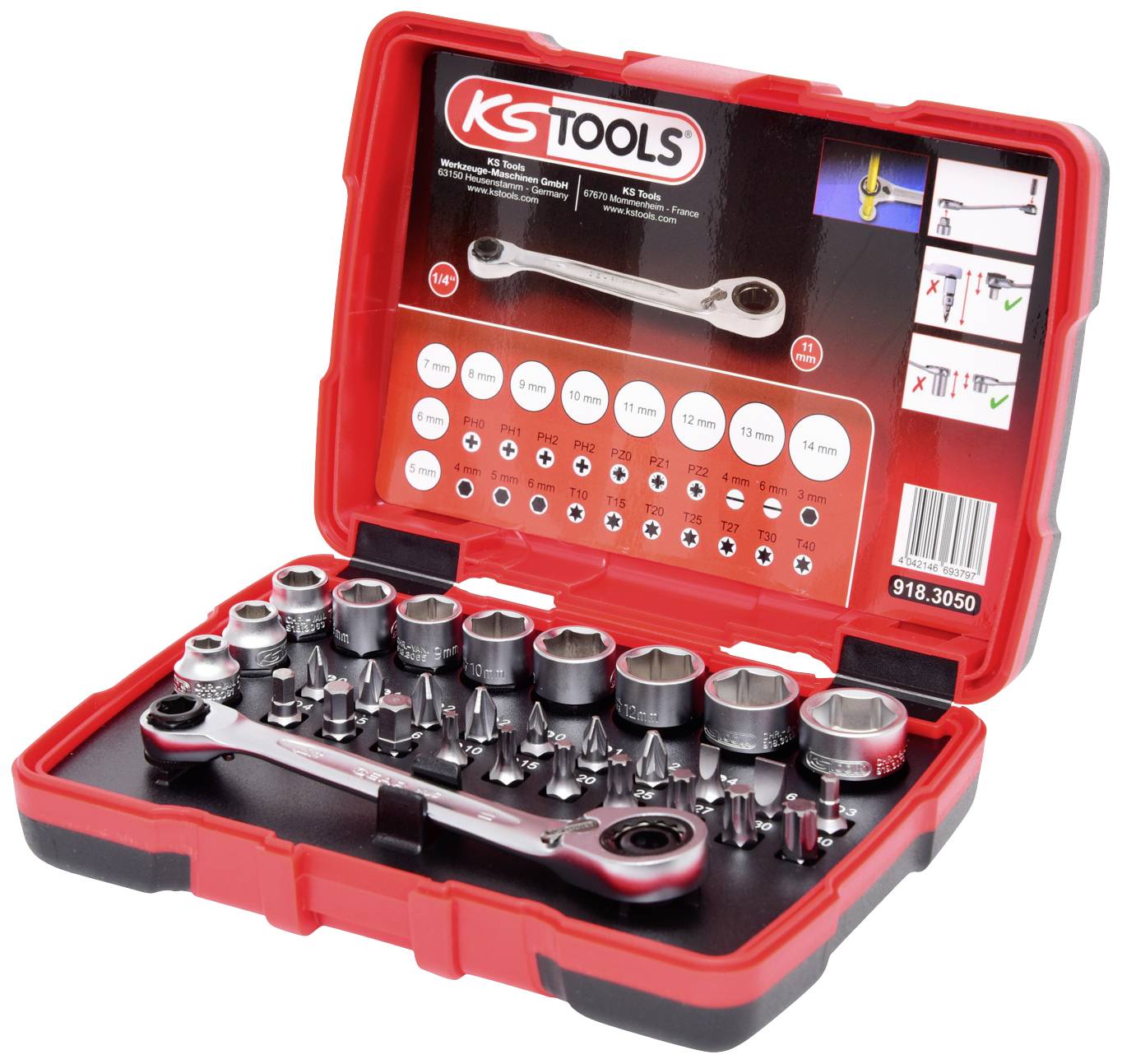 KS Tools 918.3050 Jeu de clés à douille 31 pièces 918.3050