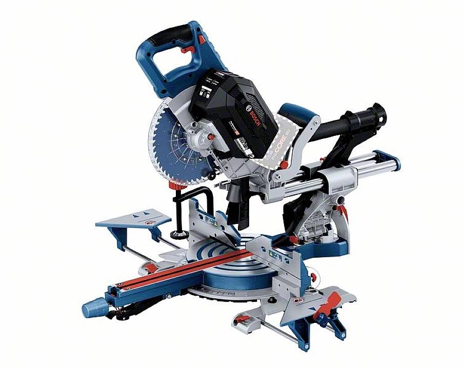 Bosch Professional GCM 18V-216 DC solo Scie circulaire de table à onglet, radiale brushless, sans batterie, sans chargeur 216 mm