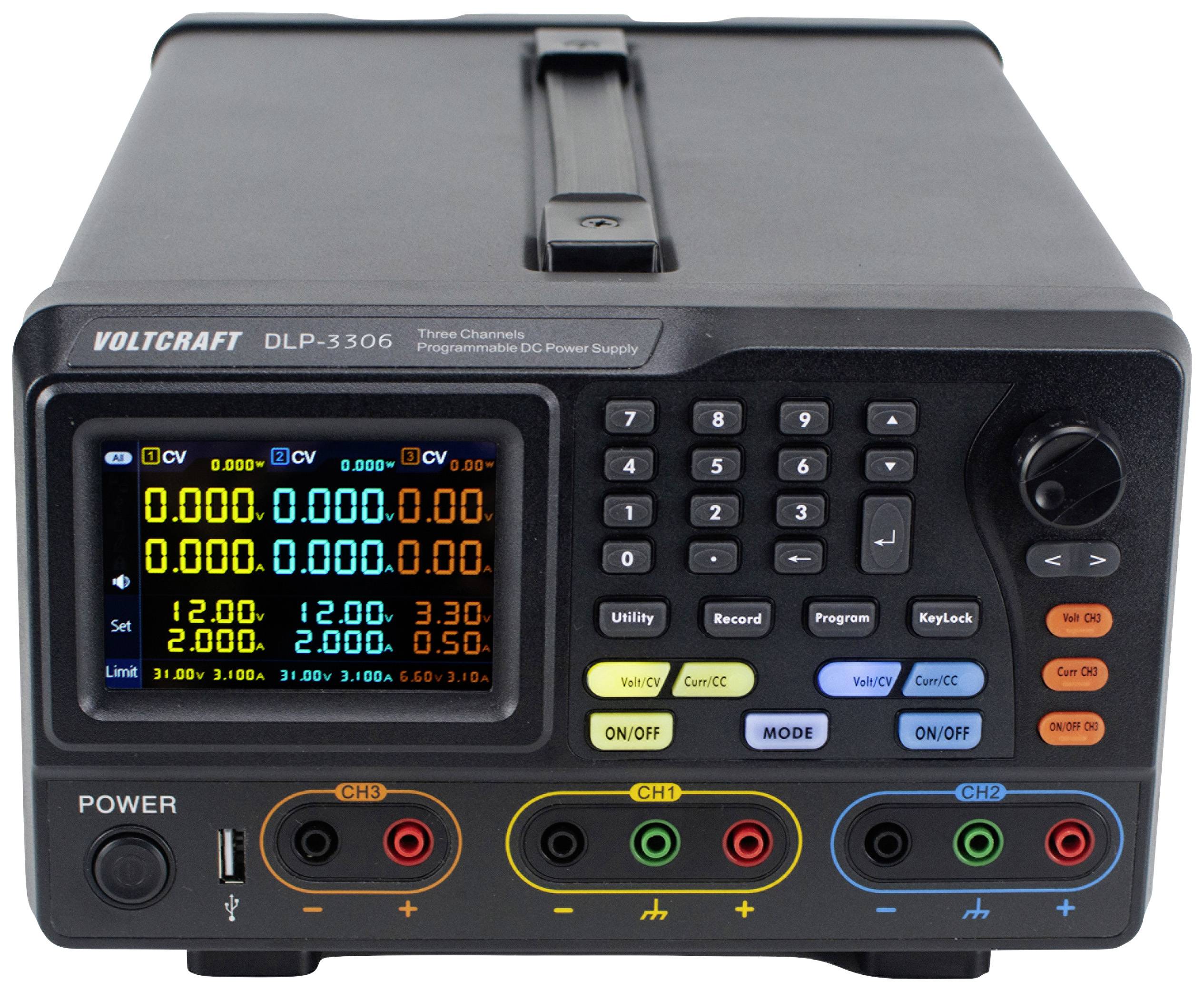 Alimentation de laboratoire réglable VOLTCRAFT DLP-3306 0 - 30 V 0 - 6 A 378 W RS-232, USB, LAN Fonction esclave Nbr. de sorties