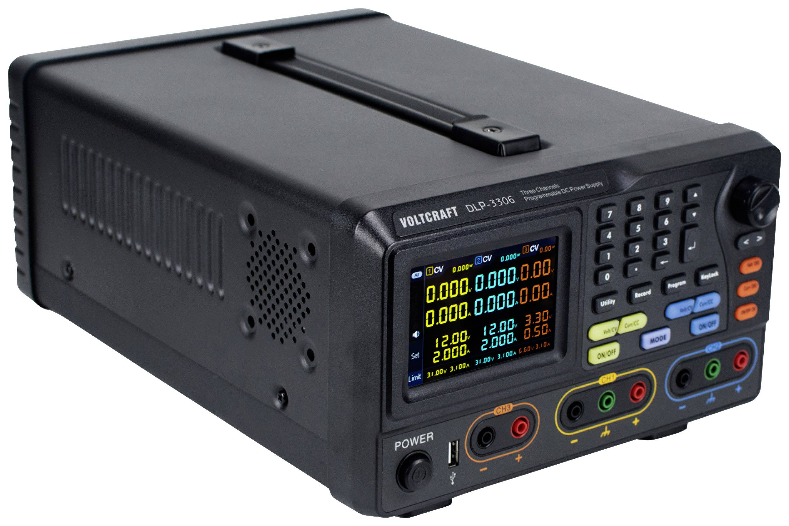 Alimentation de laboratoire réglable VOLTCRAFT DLP-3306 0 - 30 V 0 - 6 A 378 W RS-232, USB, LAN Fonction esclave Nbr. de sorties