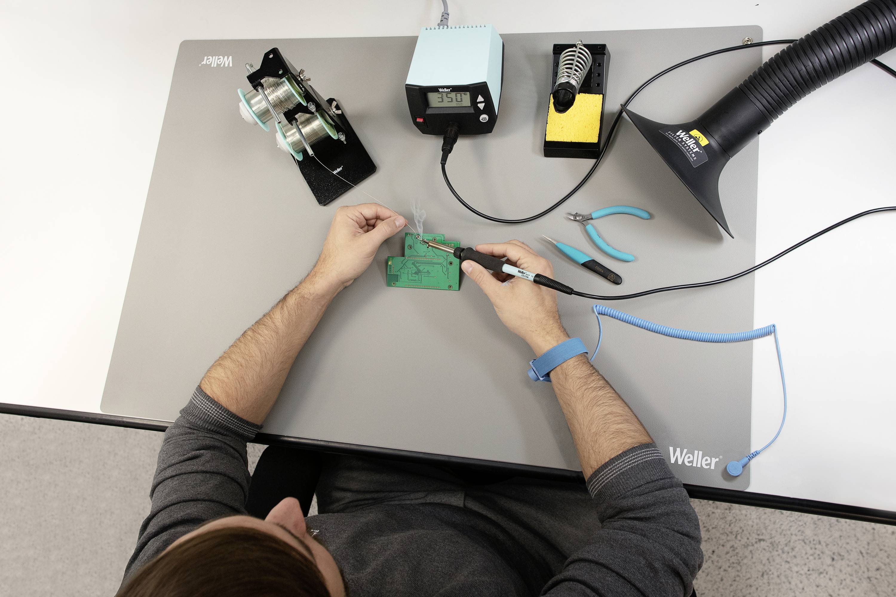 Weller Bracelet antistatique (ESD) bleu