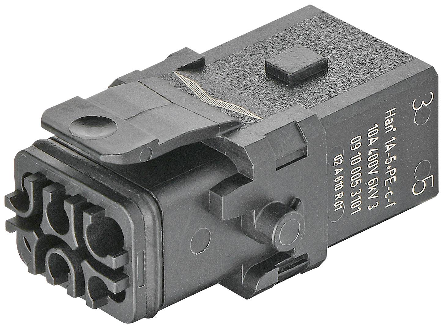 Connecteur Han 1A-5+PE-C-f latch 09100053101 Harting 1 pc(s)