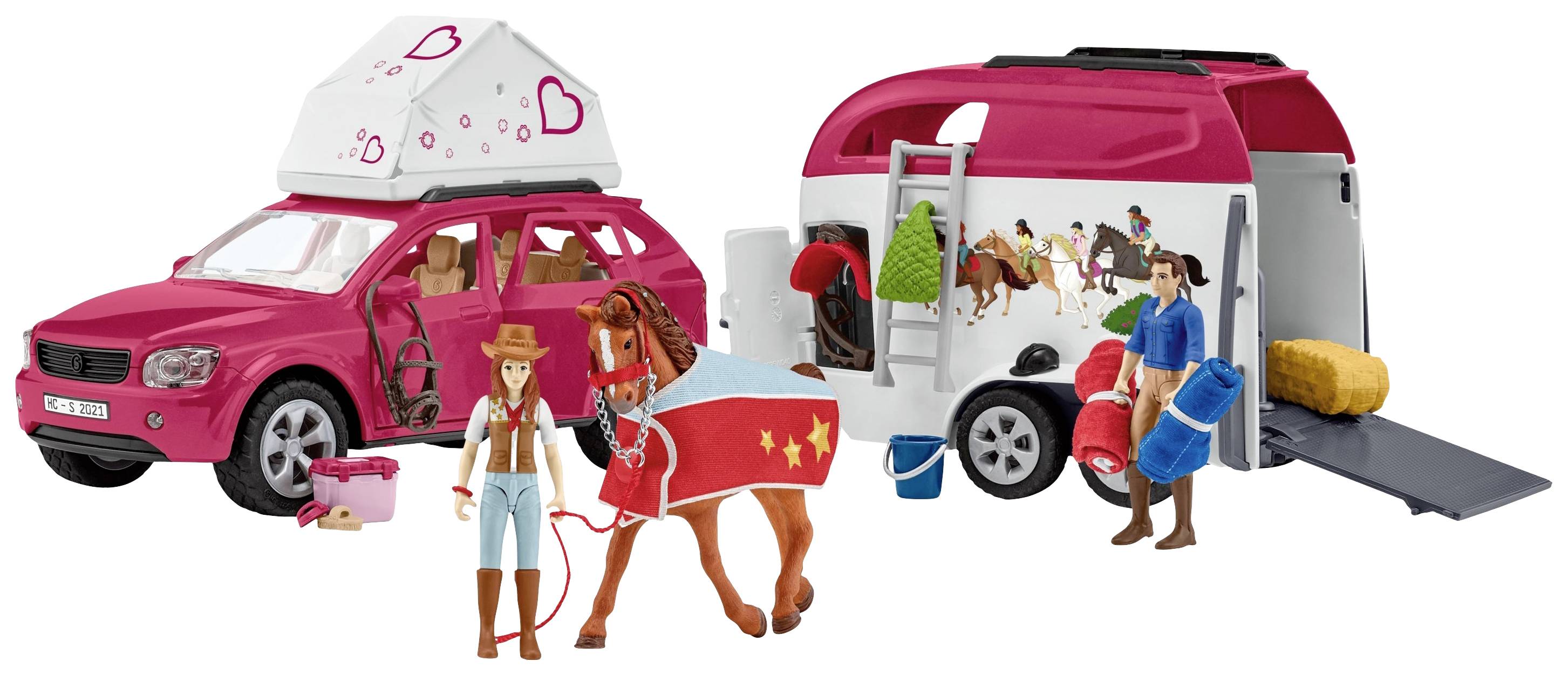 Schleich® Horse Club 42535 Abenteuer mit Auto und Pferdeanhänger