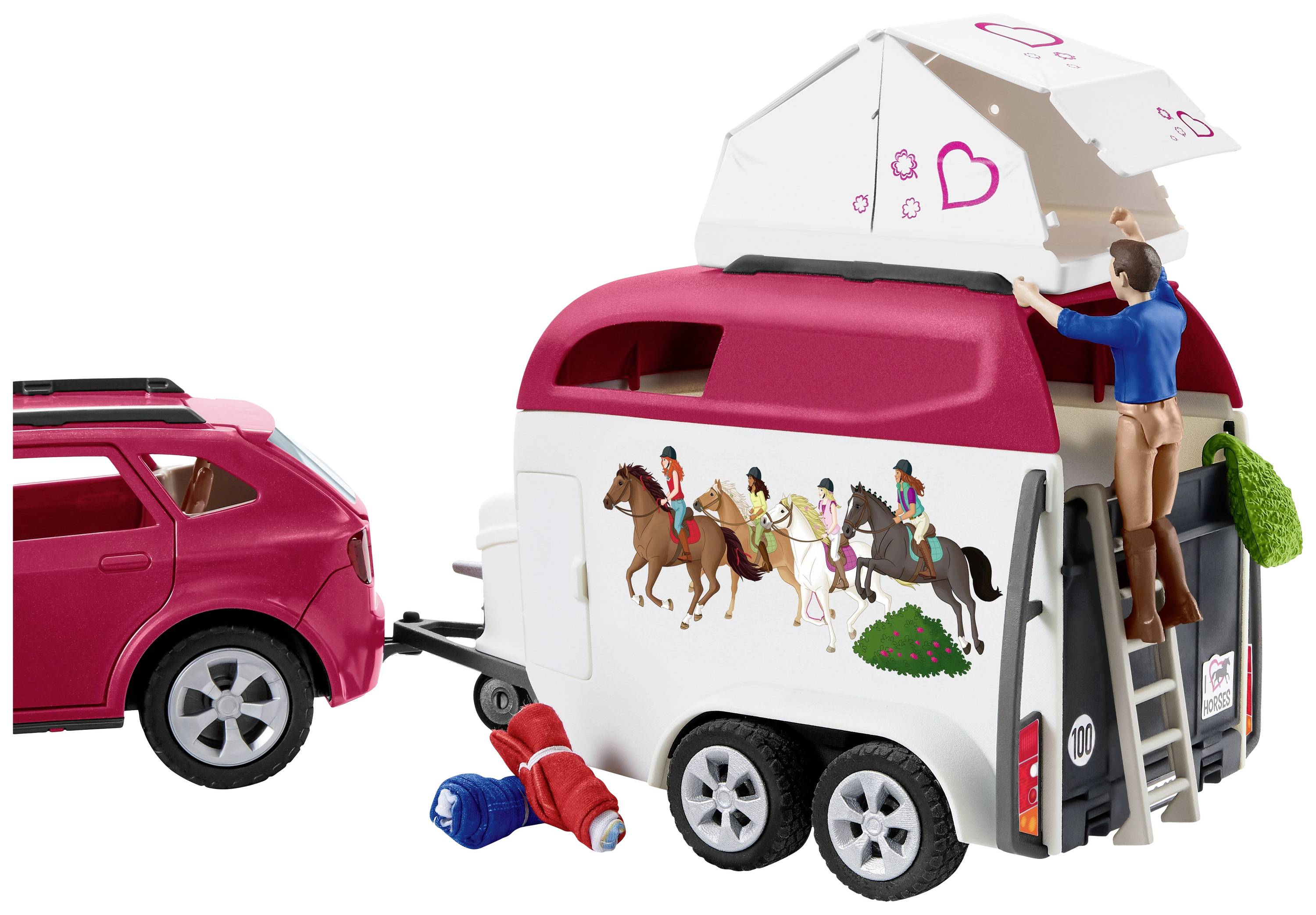 Schleich® Horse Club 42535 Abenteuer mit Auto und Pferdeanhänger