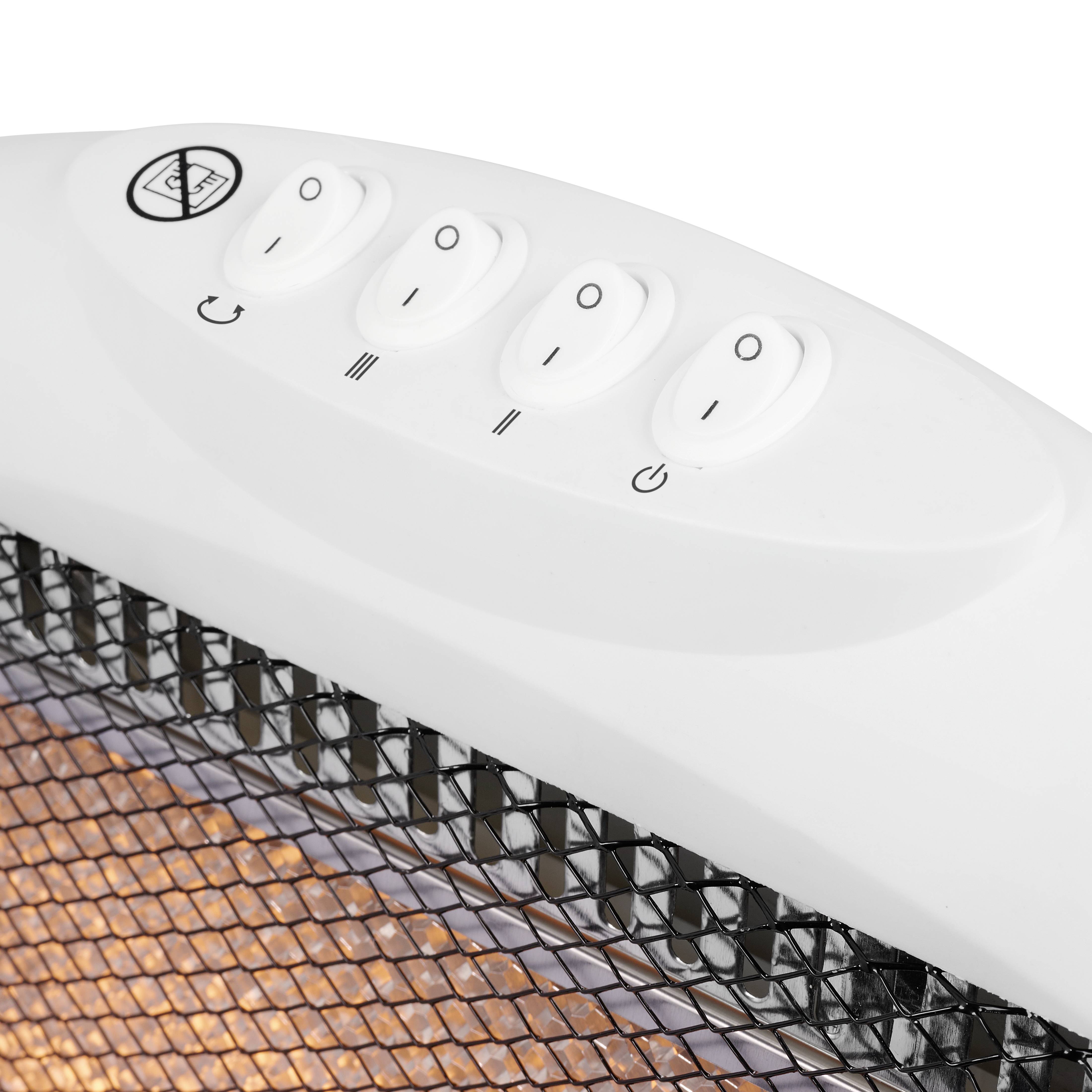 Tristar KA-5129 Chauffage halogène 400 W, 800 W, 1200 W 38 m³ blanc