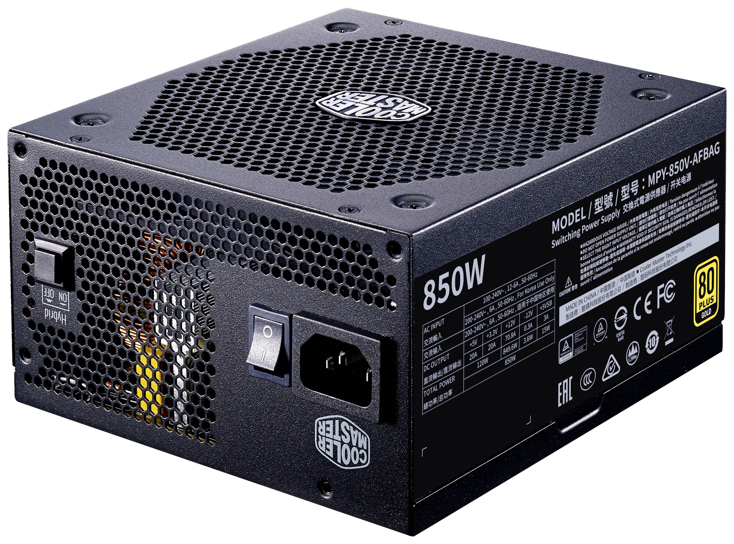 Cooler Master V Gold V2 850W A/EU Cable Alimentation PC 850 W ATX 80PLUS® Gold