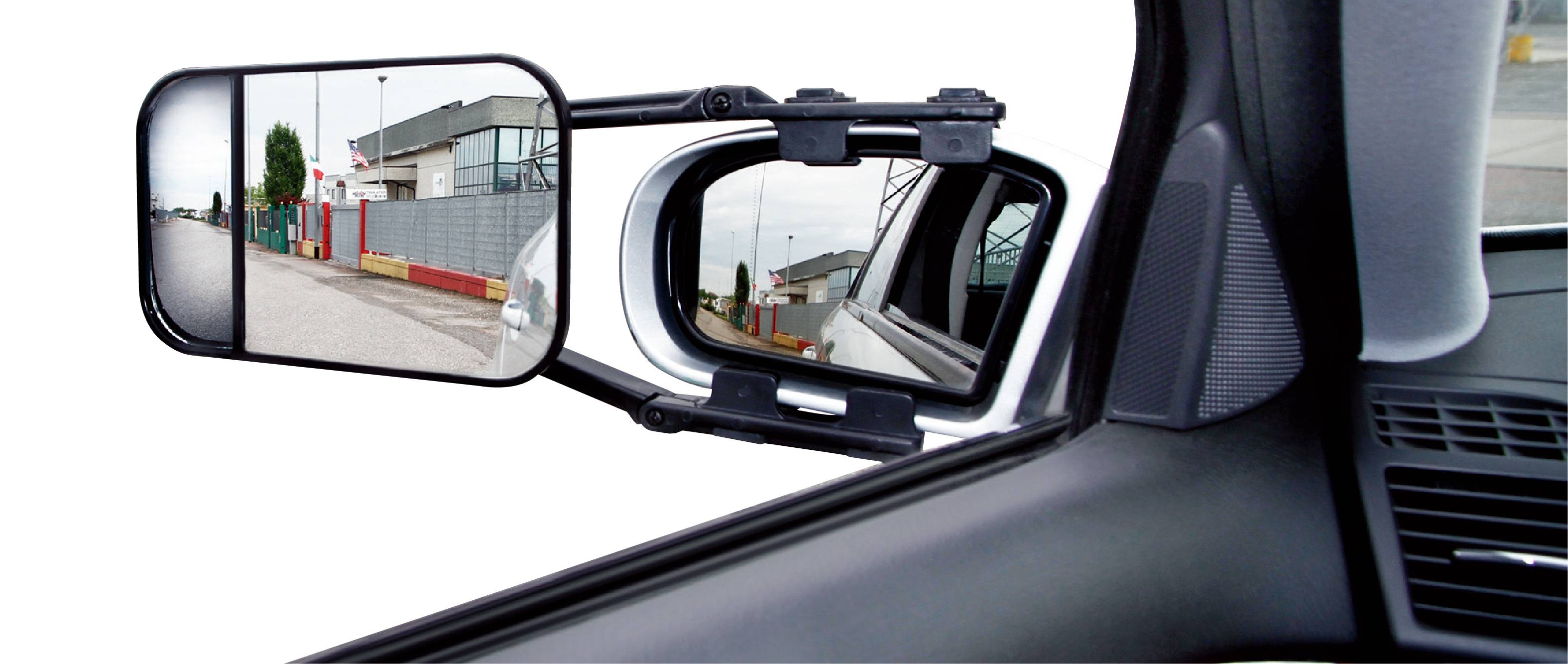 IWH Caravanspiegel XL Duo 019606 Rétroviseur 220 mm x 125 mm