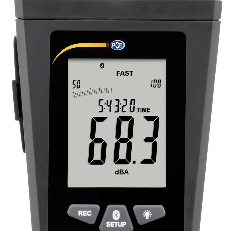 PCE Instruments Sonomètre Enregistreur de données PCE-323 30 - 130 dB 30 Hz - 8 kHz USB, Bluetooth®