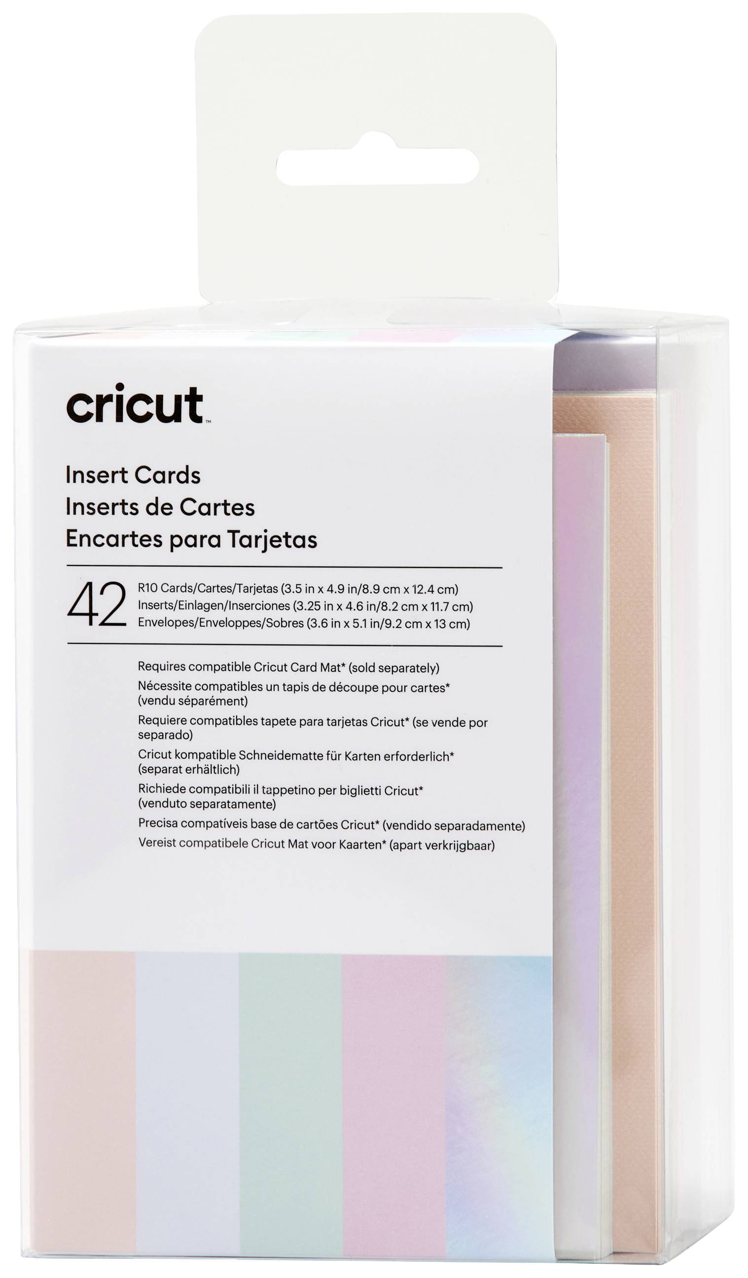 Cricut Insert Cards Princess R10 Set de cartes bleu tulipe, poudre