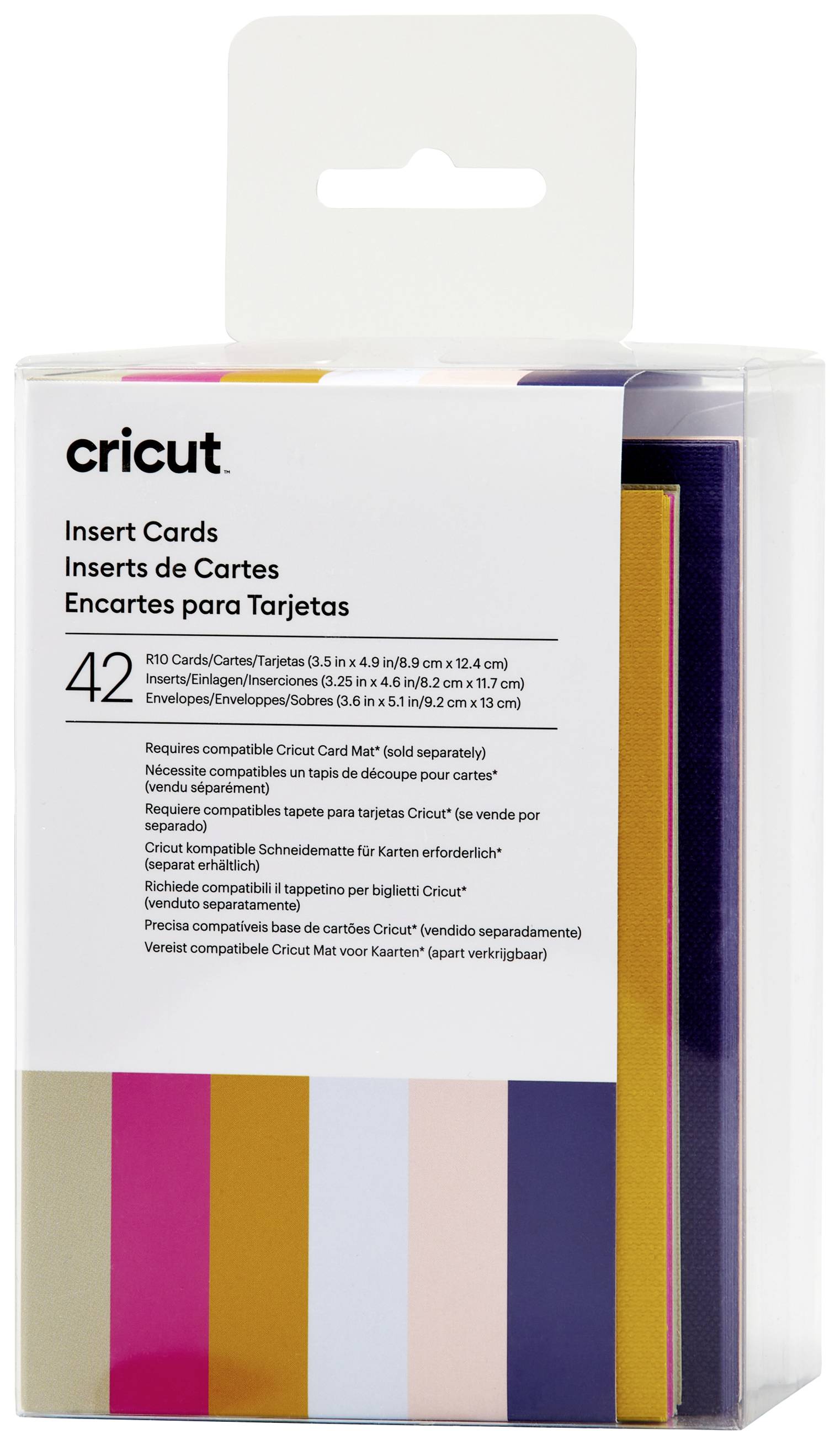 Cricut Insert Cards Sensei R10 Set de cartes bleu tulipe, poudre