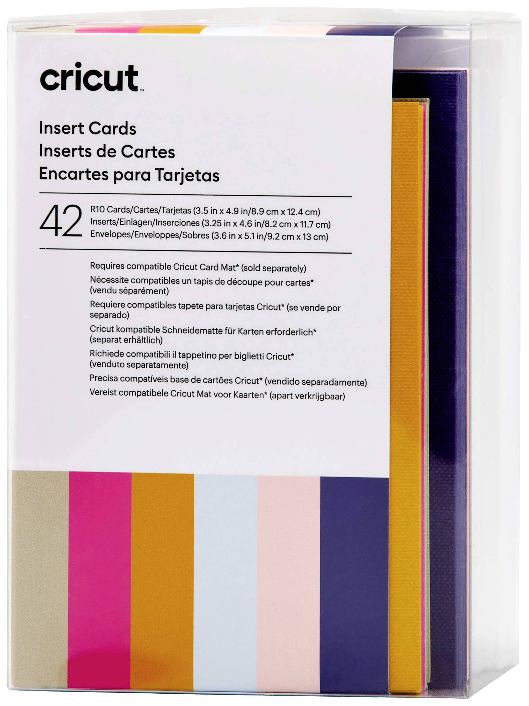 Cricut Insert Cards Sensei R10 Set de cartes bleu tulipe, poudre