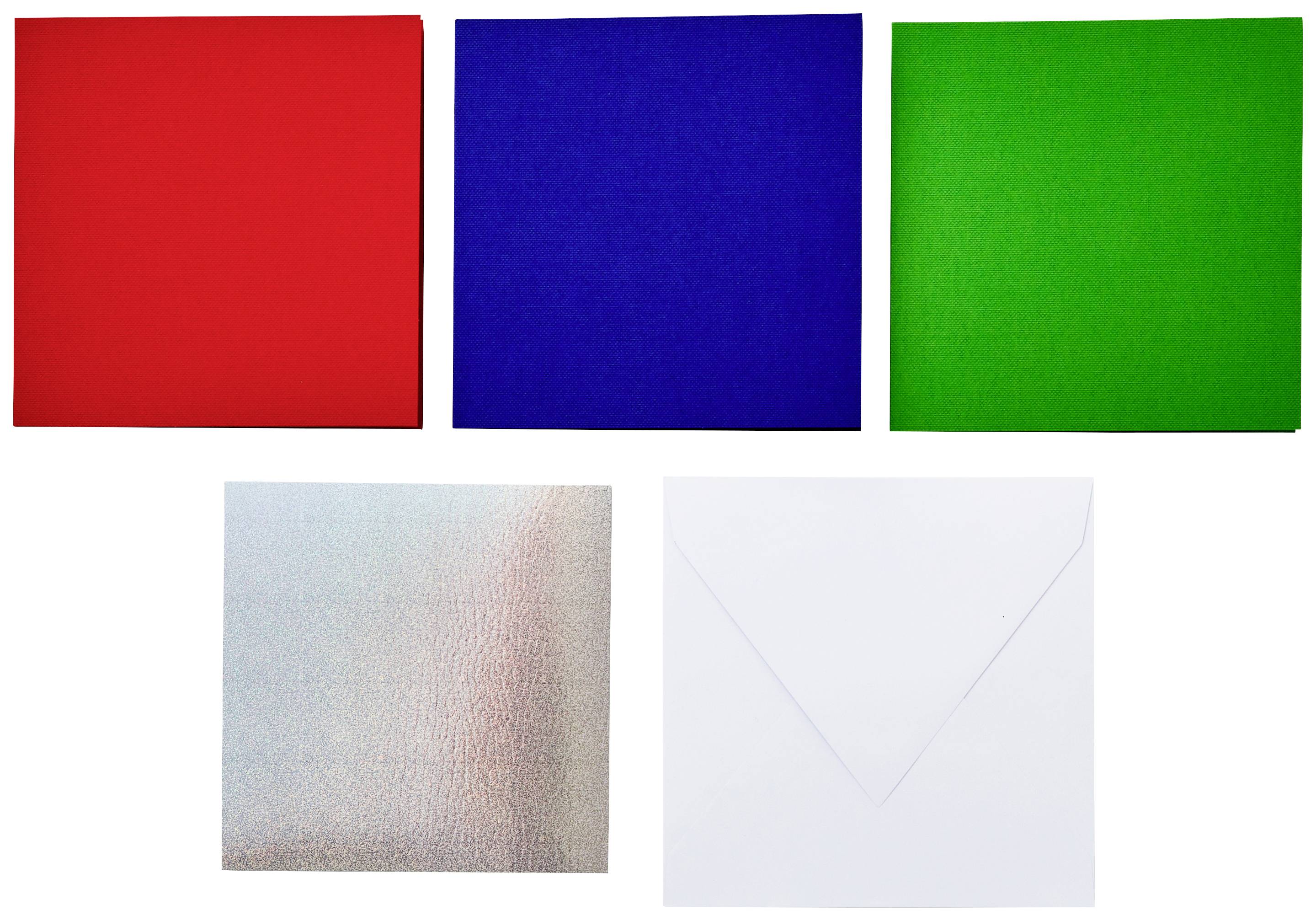 Cricut Insert Cards Rainbow S40 Set de cartes rouge, bleu, vert