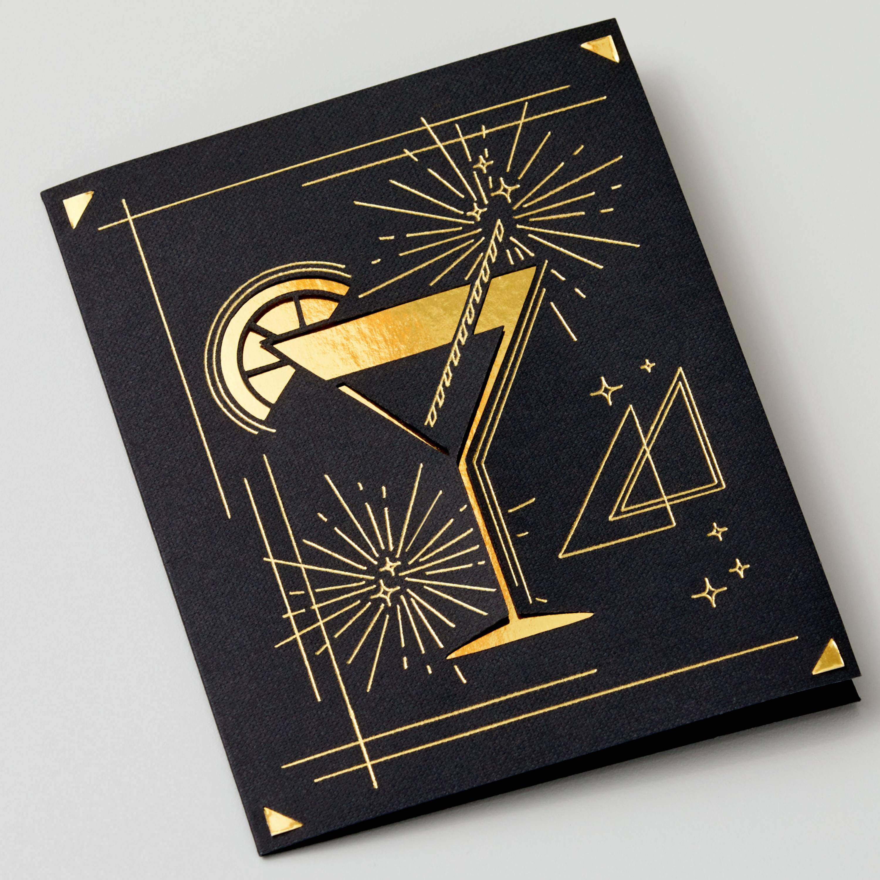 Cricut Insert Cards FOIL Celebration R40 Set de cartes rouge, bleu