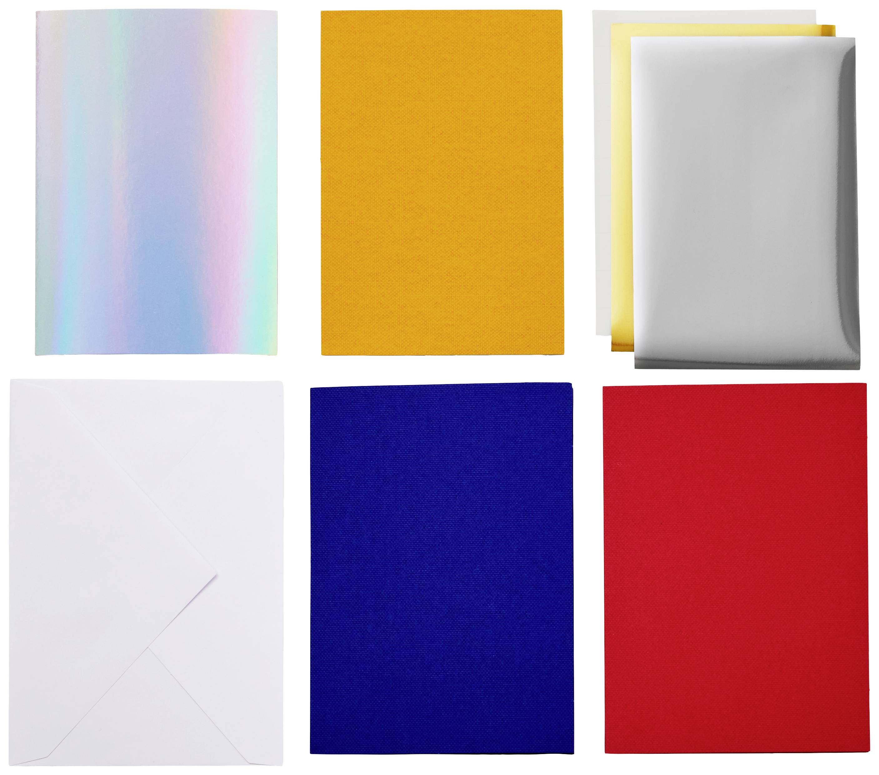 Cricut Insert Cards FOIL Celebration R40 Set de cartes rouge, bleu
