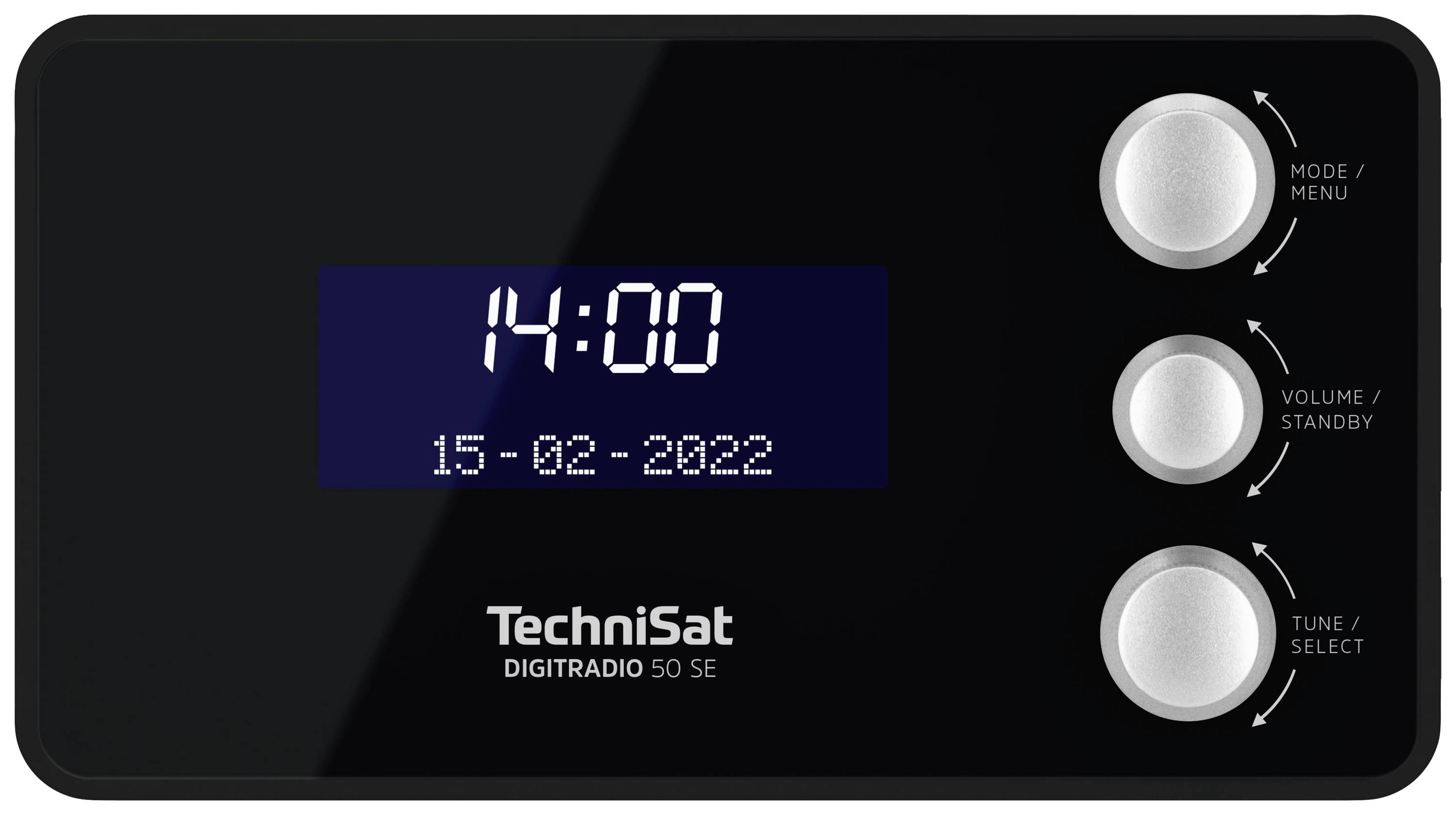 TechniSat DIGITRADIO 50 SE Radio-réveil DAB, DAB+, FM fonction réveil noir