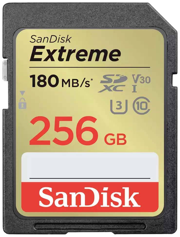 SanDisk Extreme Carte SDXC 256 GB Class 10 UHS-I étanche