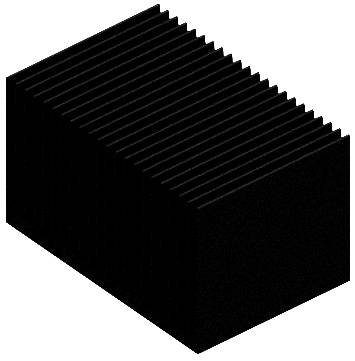 Fischer Elektronik 10133681 SK 628/75 SA Dissipateur à lamelles 4.5 K/W (L x l x H) 75 x 75 x 45 mm