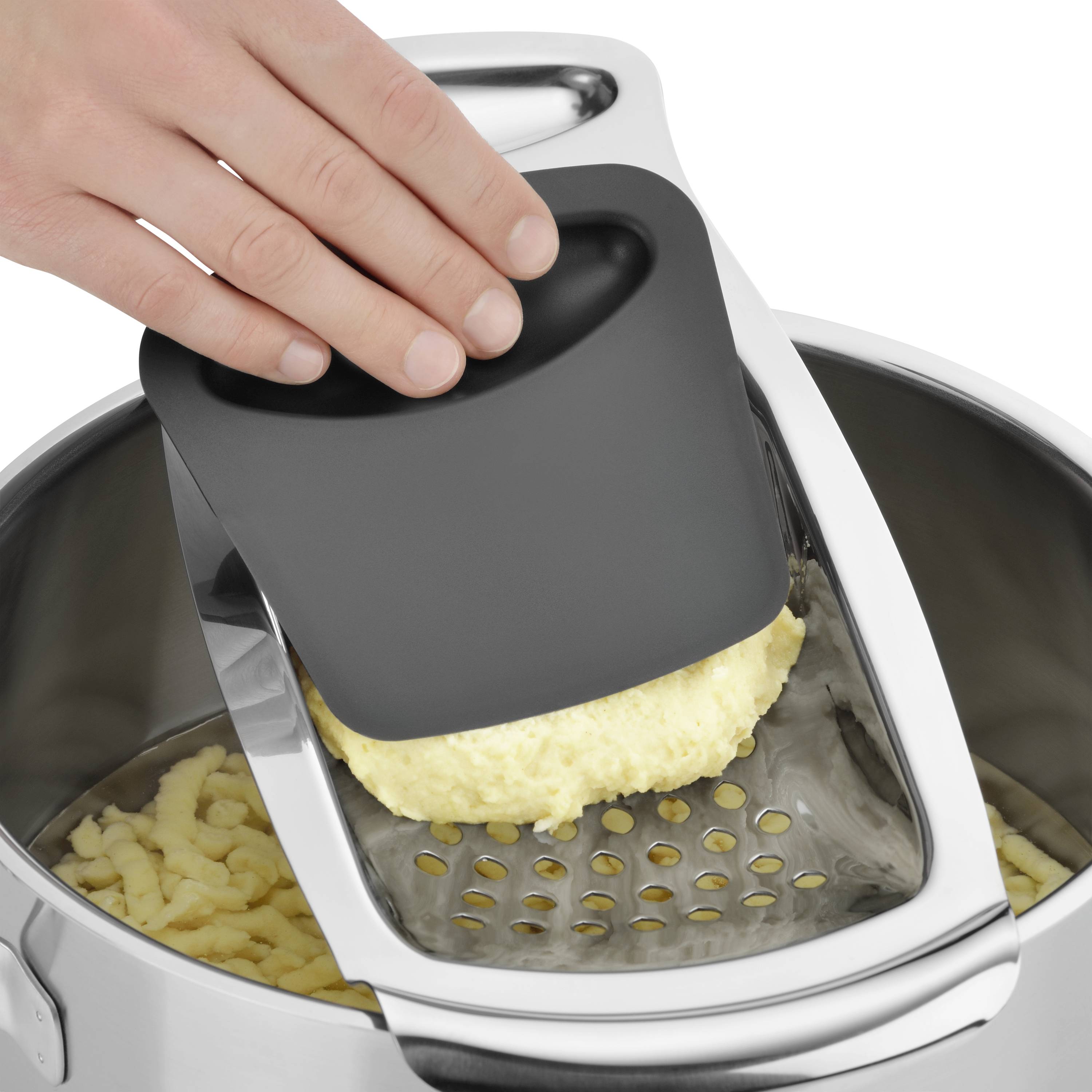 WMF 3201000748 Gerbe pour spätzle-Profi avec grattoir de pâte 35x14cm, rainure de suspension en acier inoxydable