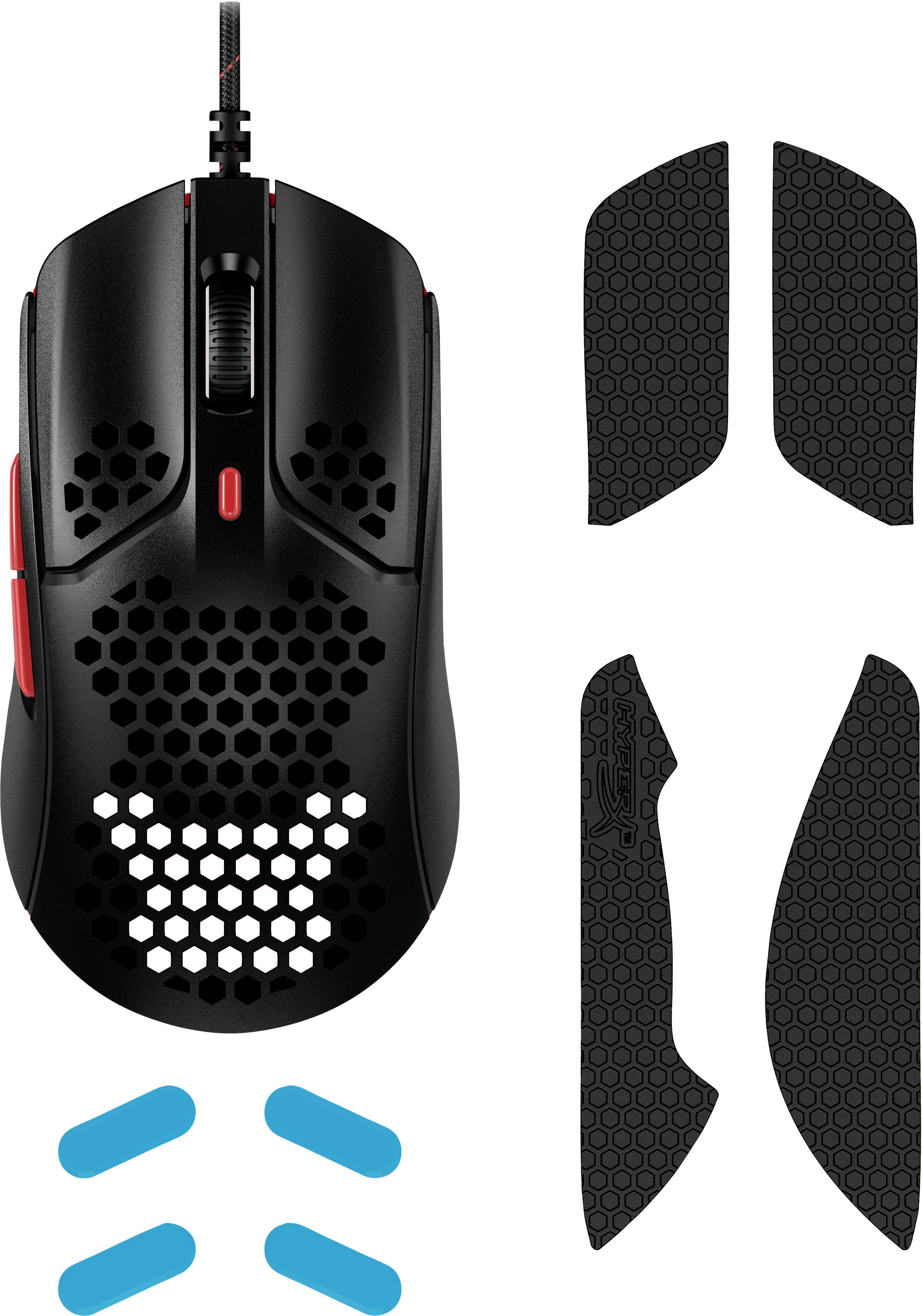 HyperX Pulsefire Haste Souris de gaming filaire optique noir/rouge 6 Boutons 16000 dpi éclairé