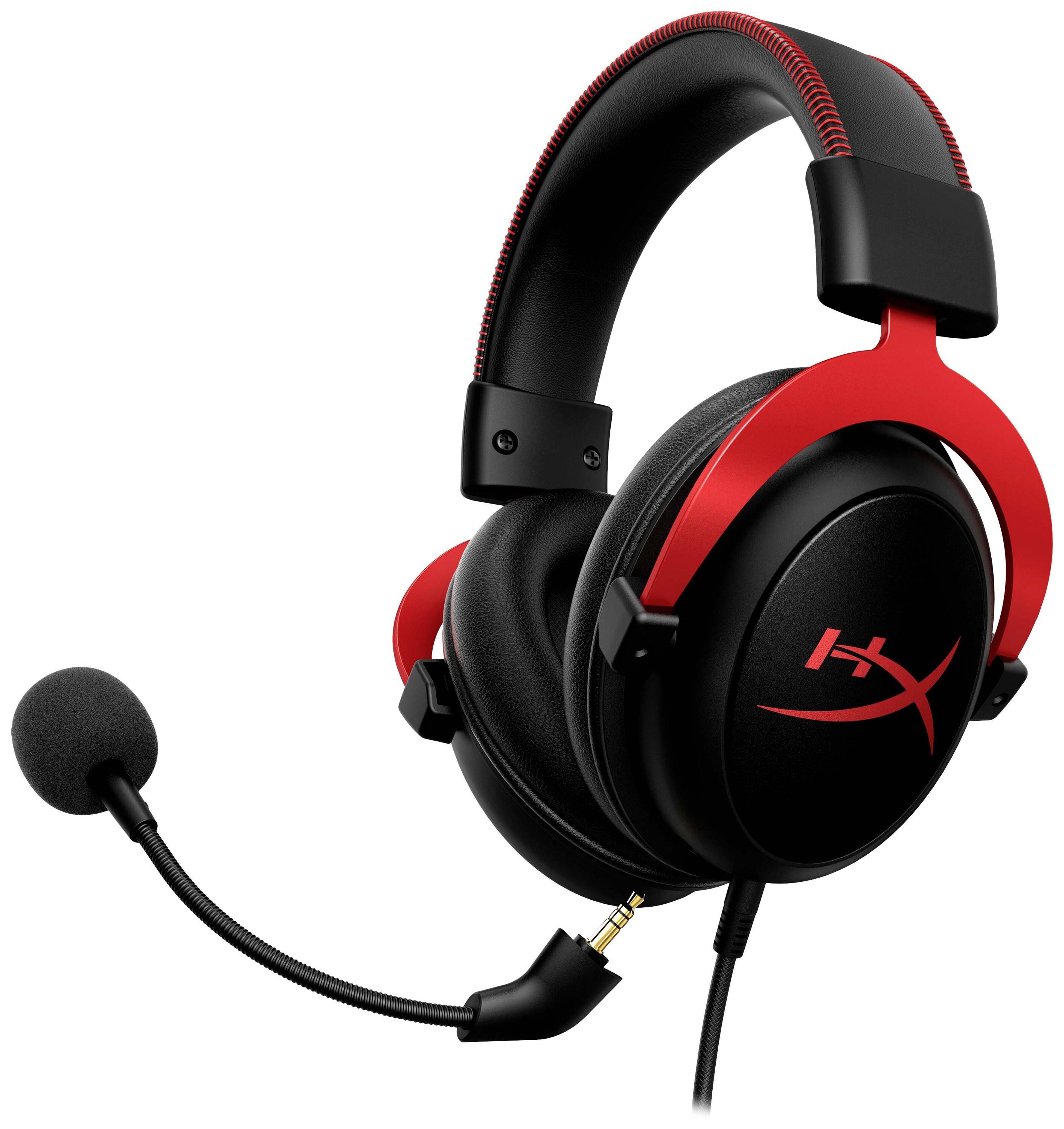 HyperX Cloud II Red Gaming Micro-casque supra-auriculaire filaire Stereo noir/rouge