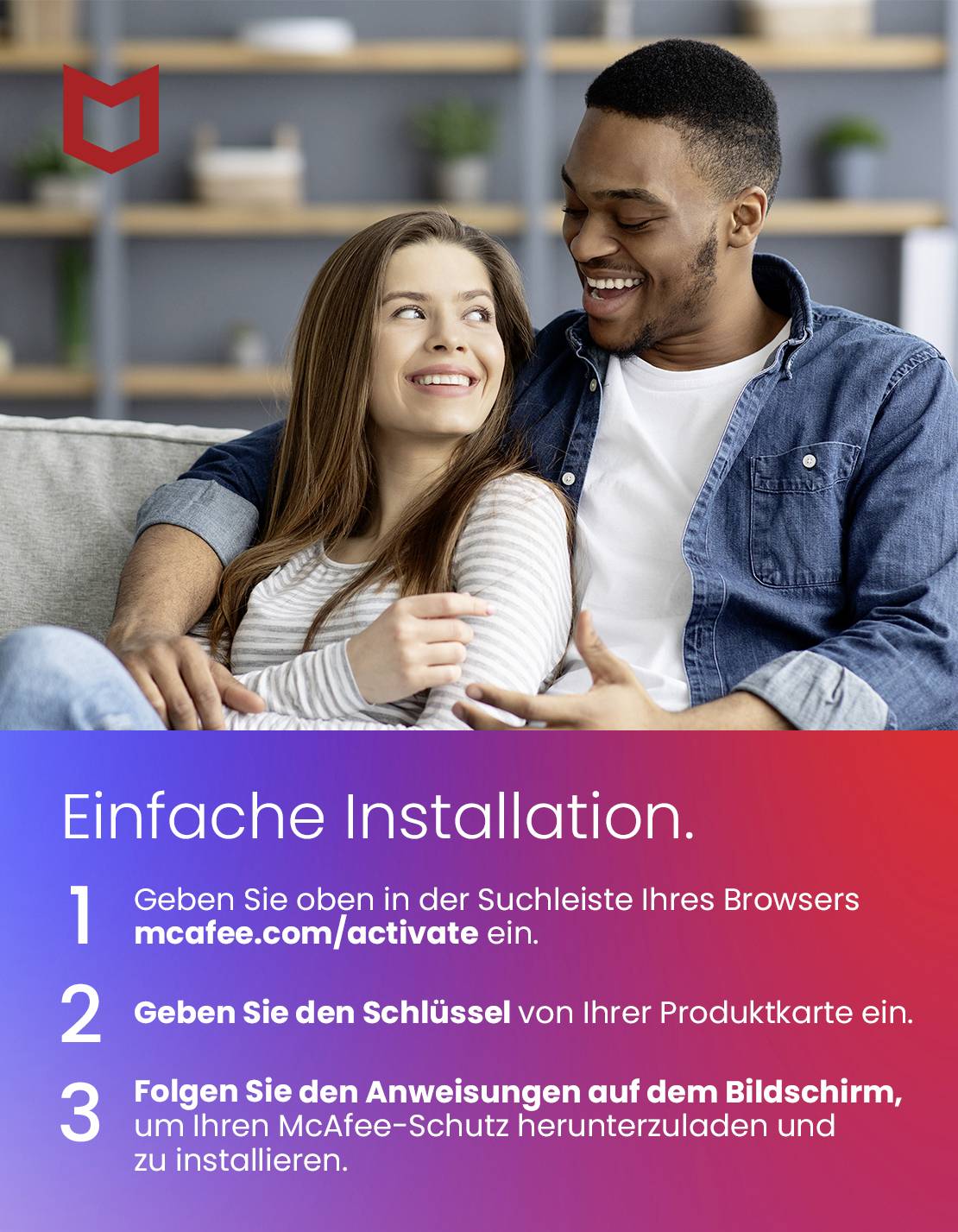 McAfee Total Protection licence annuelle, 5 licences Windows, Mac, Android, iOS Antivirus