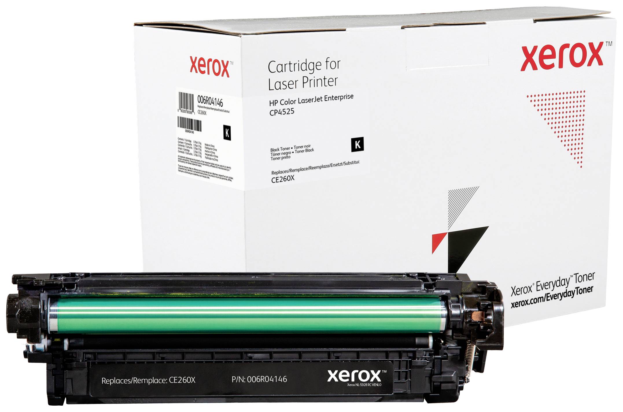 Xerox Toner remplace HP HP 649X (CE260X) compatible noir 17000 pages Everyday 006R04146