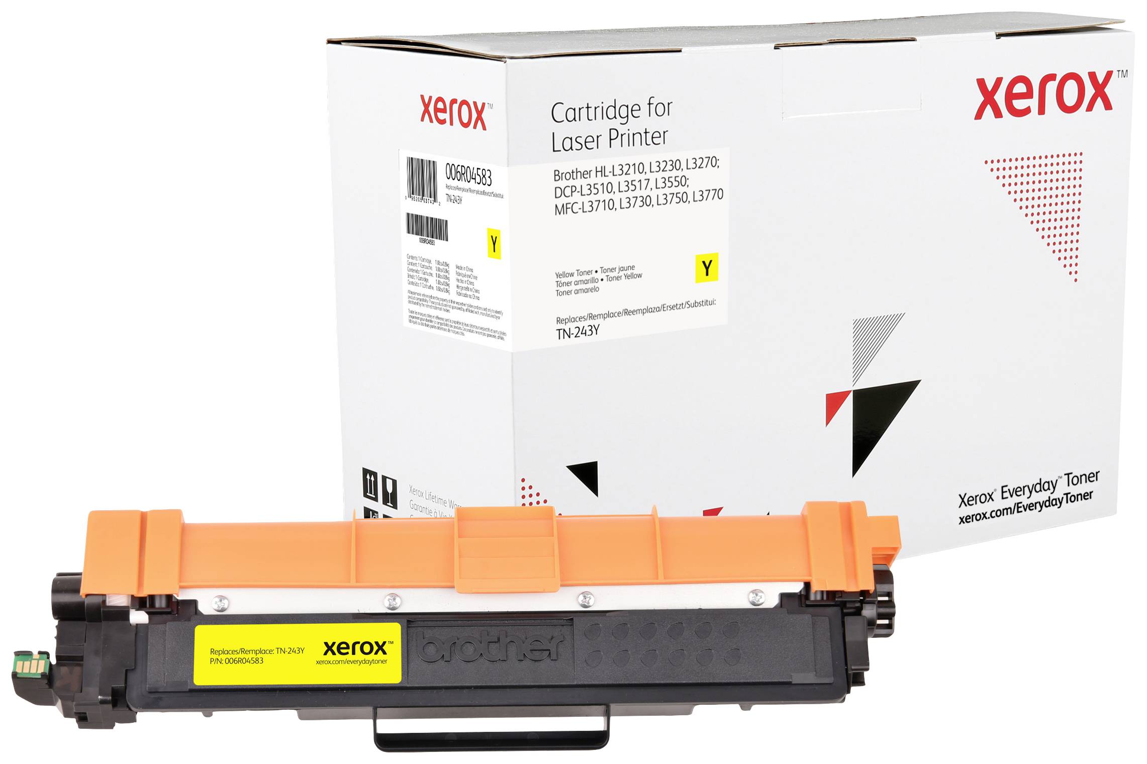 Xerox Toner remplace Brother TN-243Y compatible jaune 1000 pages Everyday 006R04583