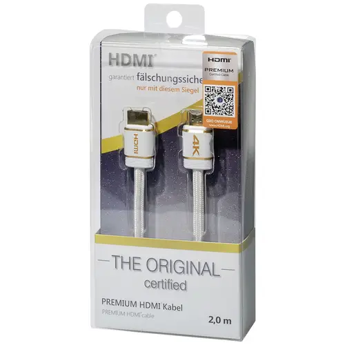 Câble de raccordement Maxtrack HDMI Fiche mâle HDMI-A, Fiche mâle HDMI-A 2.00 m blanc C 216-2 L 4K UHD Câble HDMI Câble de raccordement Maxtrack HDMI Fiche mâle HDMI-A, Fiche mâle HDMI-A 2.00 m blanc C 216-2 L 4K UHD Câble HDMI
