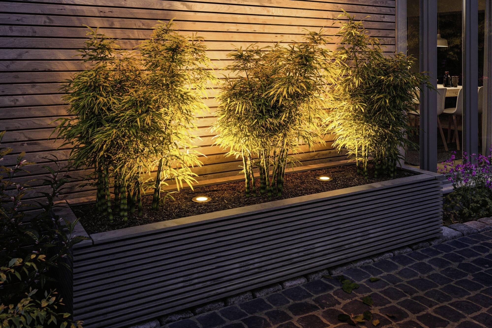 Paulmann Floor 2200K rd 94732 Éclairage encastré dans le sol GU10 LED 4.3 W noir