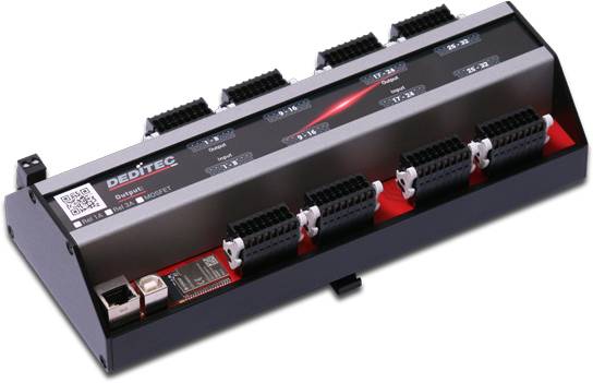 Deditec BSW-O32-R32 BS-WEU-O32-R32 Module BS WiFi, Ethernet, USB Nombre d'entrées numériques: 32 Nombre d'entrées numériques: 32