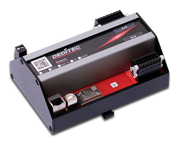 Deditec BSW-AD16-DA4 BSW-AD16-DA4_16 Module BS WiFi, Ethernet, USB Nombre d'entrées analogiques: 16