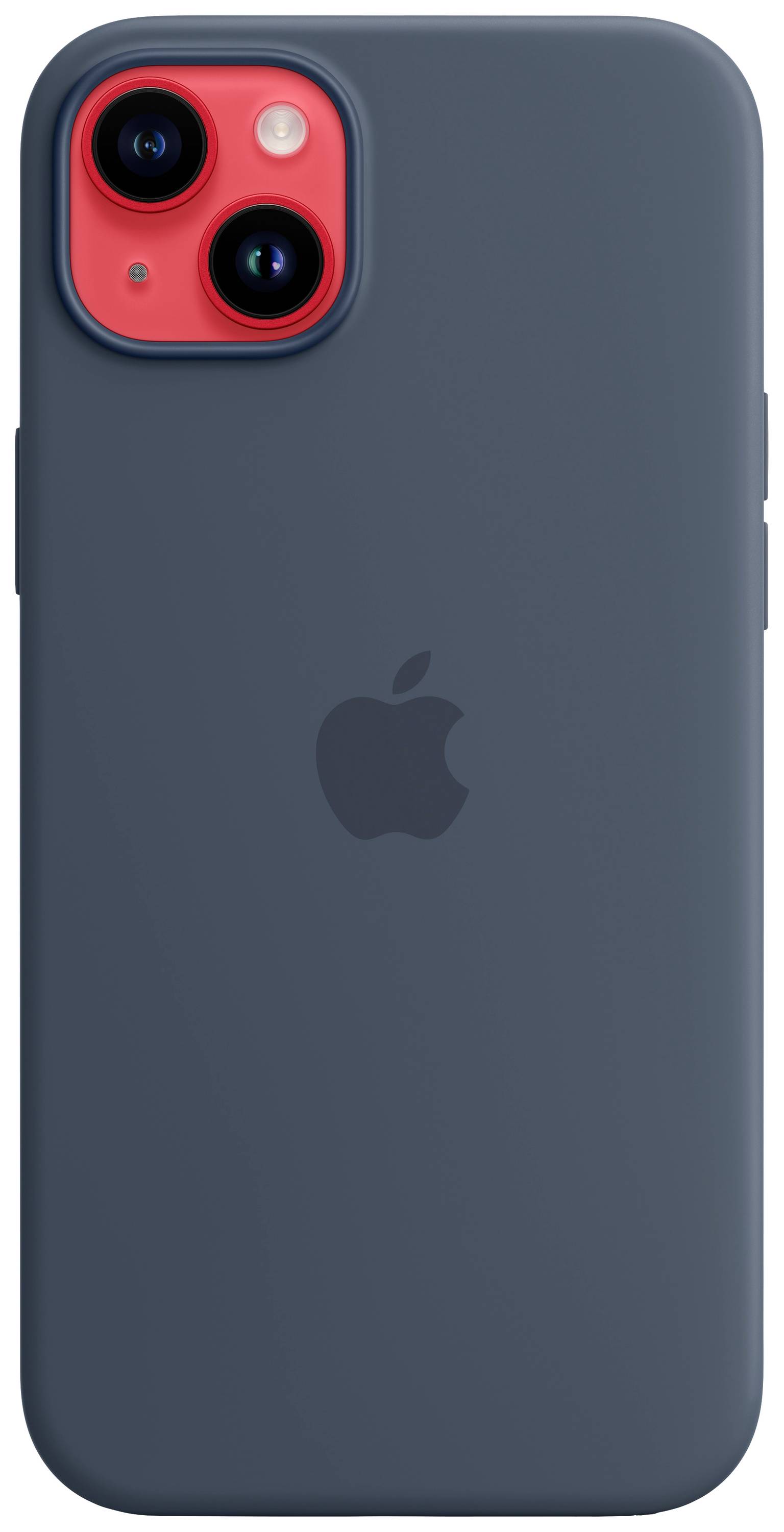 Apple Silicon Case MagSafe Protection d'écran Apple iPhone 14 Plus bleu