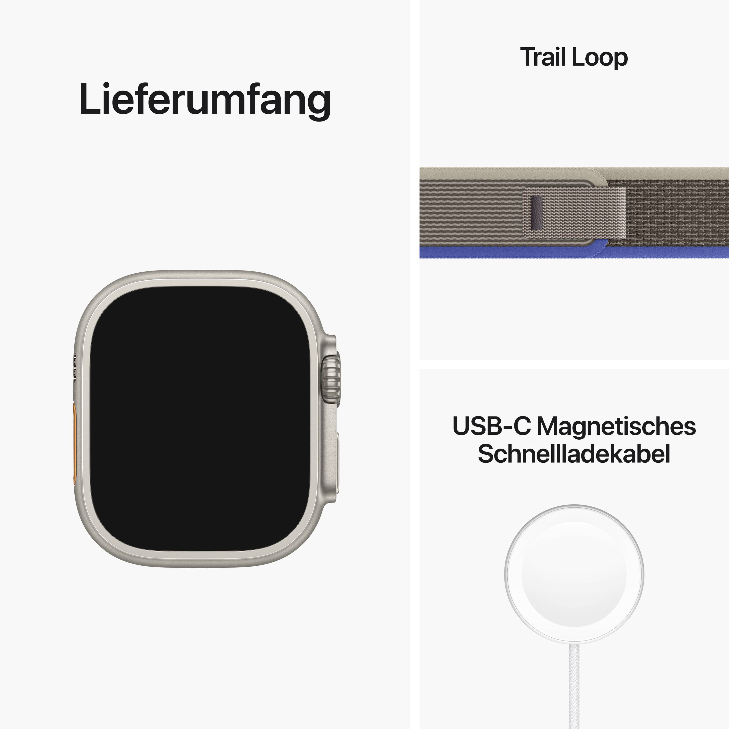 Apple Watch Ultra (1. Generation) Apple Watch 49 mm bleu, gris