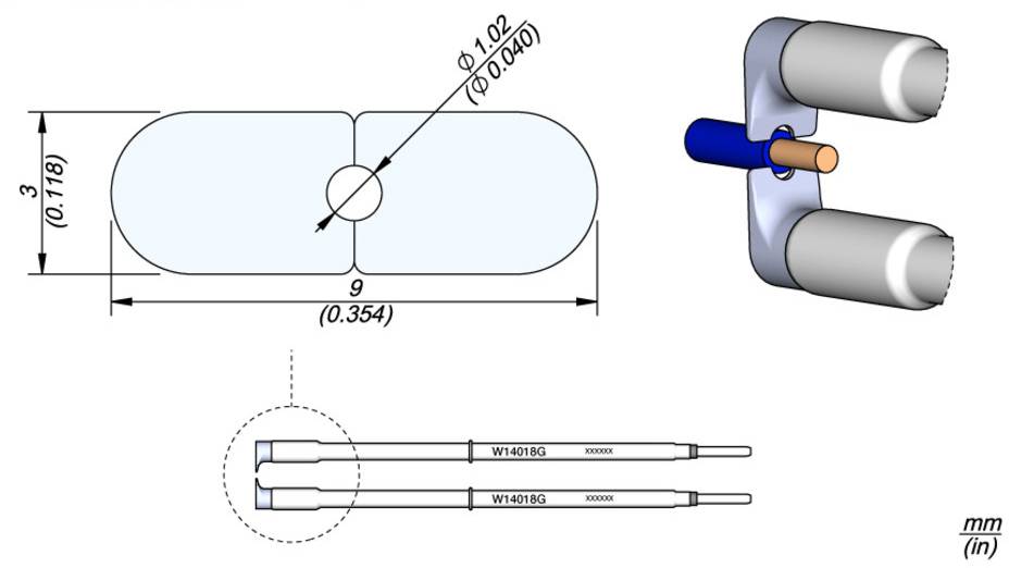 Cartouche de dénudage JBC Tools W14018G