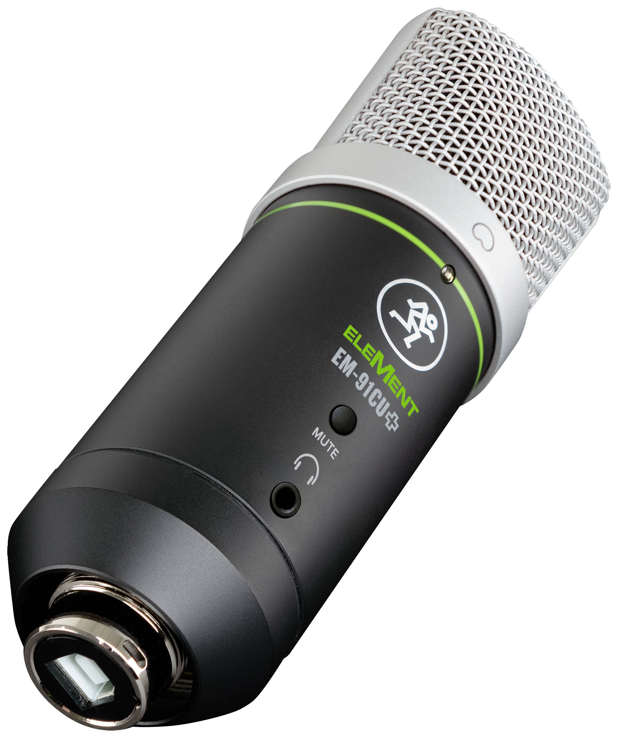 Mackie EM-91CU+ Sur pied Micro USB Type de transmission (détails):USB USB, casque (jack 3,5 mm) USB