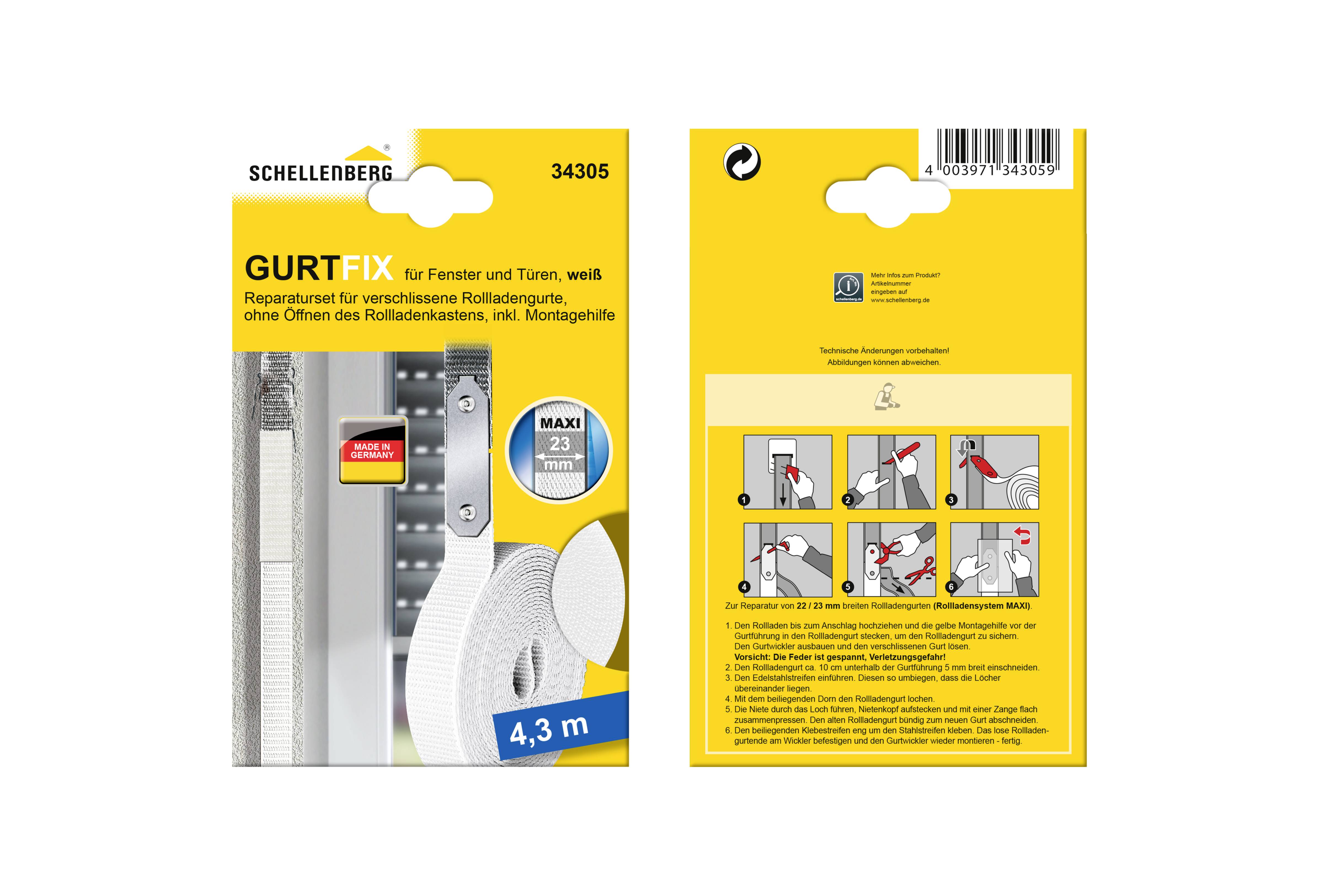 Schellenberg 34305 Kit de réparation Adapté à (systèmes de volets roulants) Schellenberg Maxi